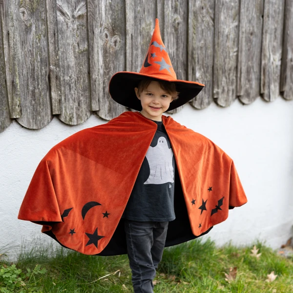 ΣΤΟΛΗ ΚΑΠΑ ΠΟΡΤΟΚΑΛΙ ΜΕ ΚΑΠΕΛΟ HALLOWEEN
