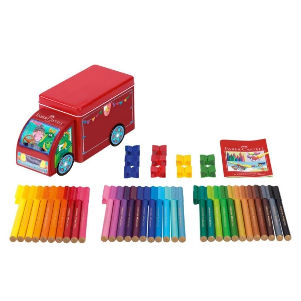 FABER-CASTELL ΦΟΡΤΗΓΟ ΜΕ ΜΑΡΚΑΔΟΡΟΥΣ CONNECTOR ΣΕΤ 33 τεμ.