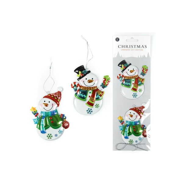 CHRISTMAS ORNAMENT METALLIZE POP UP 30X10 cm - 3 DESIGNS