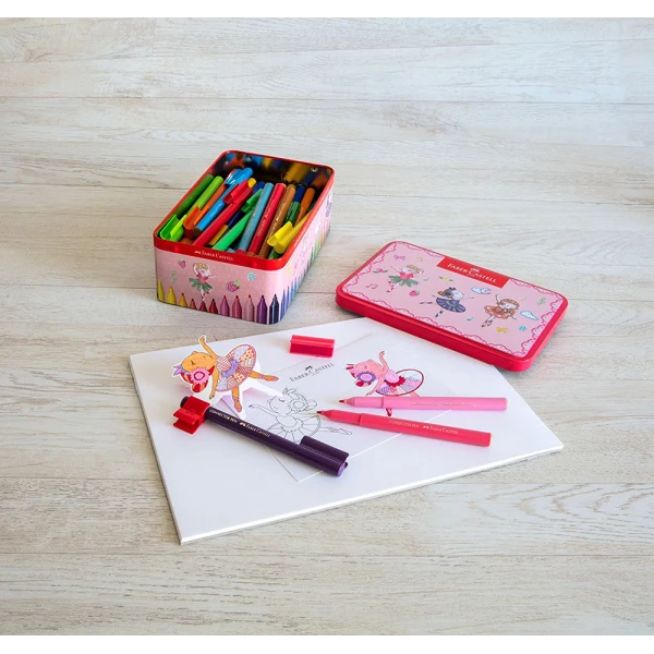 FABER-CASTELL SET 33 MARKERS CONNECTOR BALLERINA