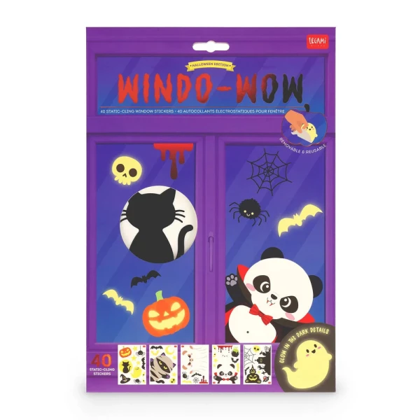 LEGAMI WINDO-WOW 40 STATIC-CLING ΑΥΤΟΚΟΛΛΗΤΑ ΠΑΡΑΘΥΡΟΥ HALLOWEEN