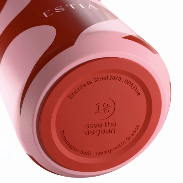 ESTIA HOME ART ΘΕΡΜΟΣ PULSE SAVE THE AEGEAN 500ml CORAL WAVES