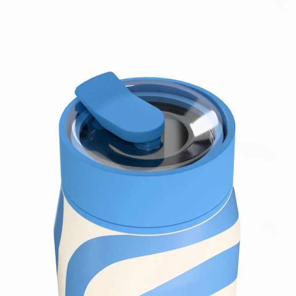ESTIA HOME ART ΘΕΡΜΟΣ LENS SAVE THE AEGEAN 360ml OCEAN WAVES