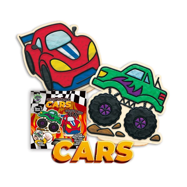 SPLAT PLANET MESS-FREE ΣΕΤ ΖΩΓΡΑΦΙΚΗΣ ΜΕ ΠΗΛΟ RACE CARS