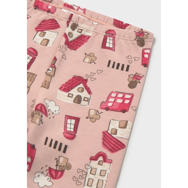 MAYORAL LEGGINGS SET WITH RIBBON BORDEAUX