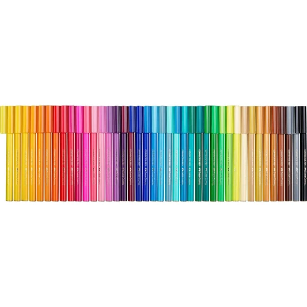 FABER CASTELL ΜΑΡΚΑΔΟΡΟΙ CONNECTOR ΣΕΤ 40 ΧΡΩΜΑΤΑ ΒΑΛΙΤΣΑ