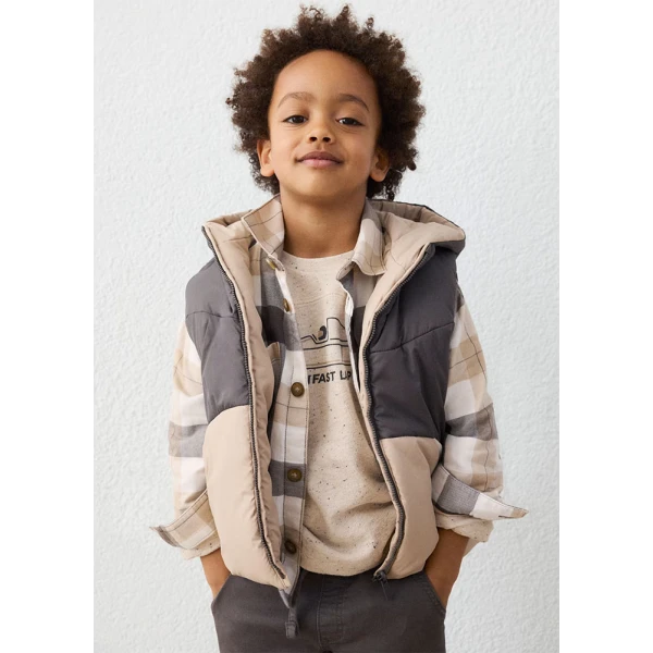 MAYORAL VEST REVERSIBLE  BEIGE