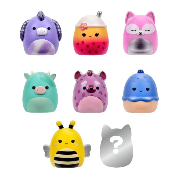 SQUISH-A-LONGS SQUISHMALLOWS SET OF 8 pcs W6 FIGURES & ACCESSORIES
