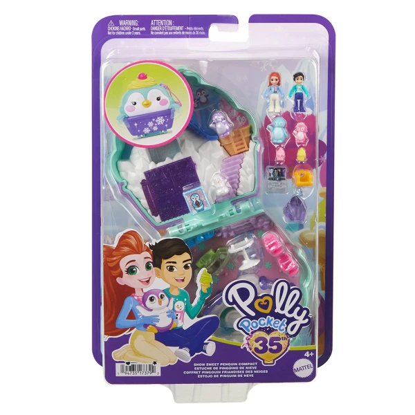 POLLY POCKET POLLY\'S WORLD - SET SNOW SWEET PENGUIN