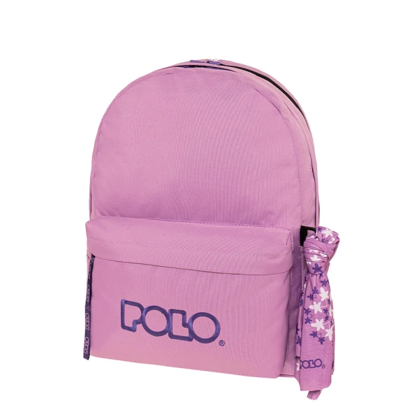 POLO 2026 ΣΑΚΙΔΙΟ ORIGINAL DOUBLE SCARF ΒΙΟΛΕΤΙ-ΛΟΥΛΑΚΙ