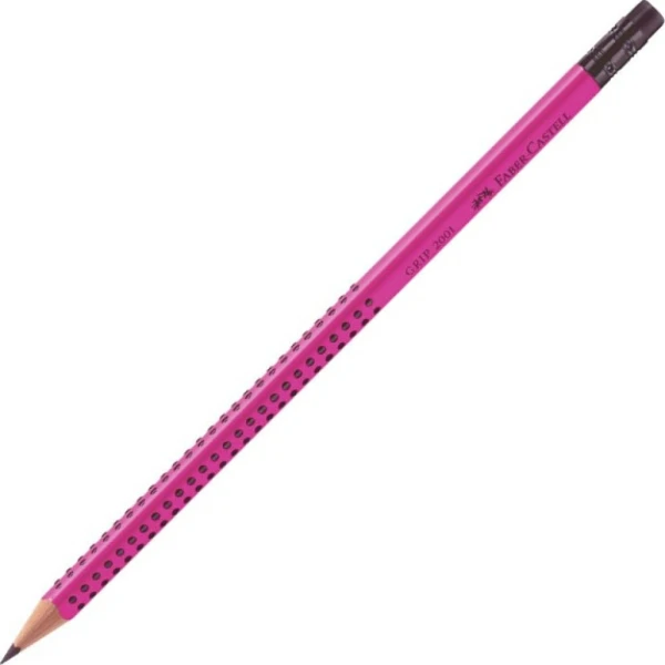 FABER-CASTELL PENCIL GRIP MAGENTA WITH ERASER
