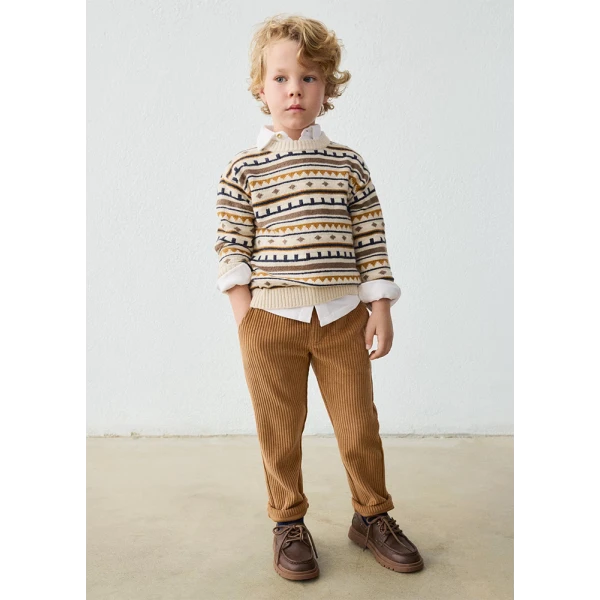 MAYORAL PANTS JOGGER CORDUROY DARK BROWN  