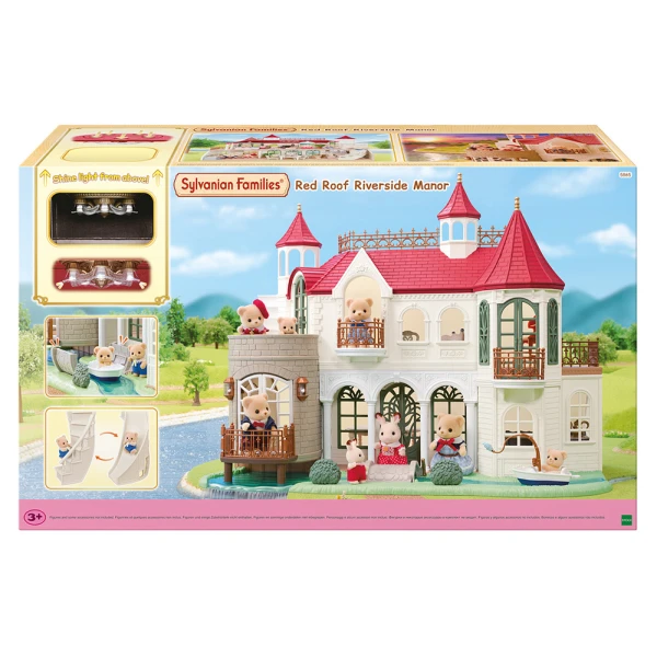 THE SYLVANIAN FAMILIES RED ROOF RIVERSIDE MANOR