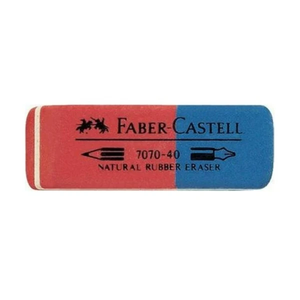 FABER-CASTELL ΓΟΜA ΚΟΚΚΙΝΟ/ΜΠΛΕ RUBBER