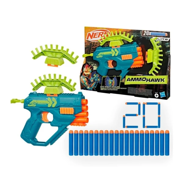NERF REBEL OPS AMMOHAWK BLASTER