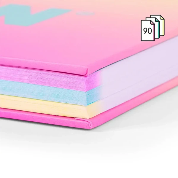 MILAN ΤΕΤΡΑΔΙΟ ΣΠΙΡΑΛ A4 90 ΦΥΛΛΑ SUNSET COLLECTION ΡΟΖ