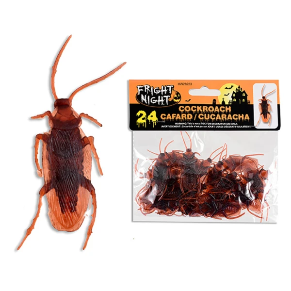 DECORATIVE COCKROACHES 4 cm SET 24 pcs
