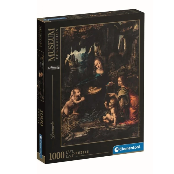 CLEMENTONI PUZZLE MUSEUM COLLECTION LEONARDO DA VINCI THE VIRGIN OF THE ROCKS 1000 PCS