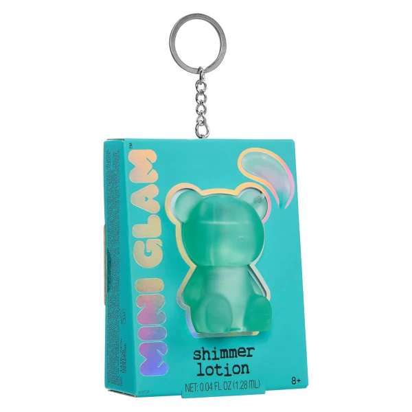 MINI GLAM COSMETIC BEAR SHIMMER LOTION – TEAL