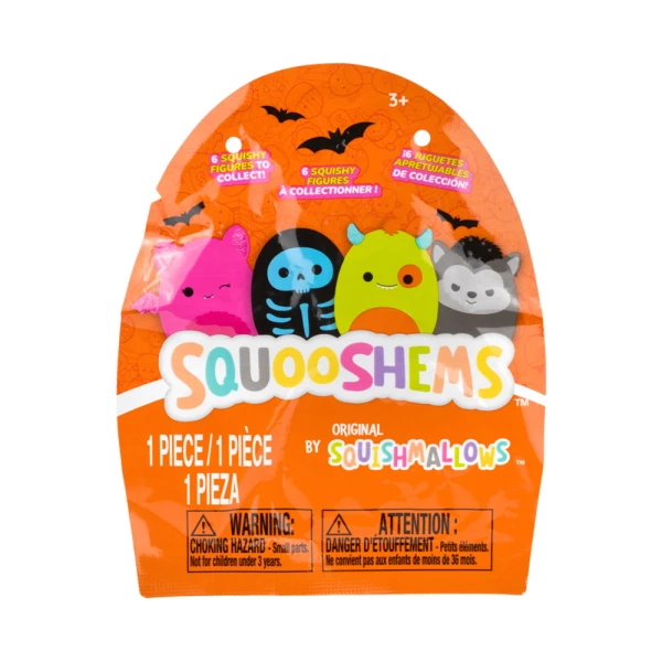 SQUISHMALLOWS - SQUOOSHEMS - BLIND BAG WITH SQUISH SURPRISE FIGURE 6 cm - HALLOWEEN SQUAD