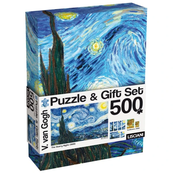 LISCIANI ΠΑΖΛ 500 τεμ. ΚΑΙ ΣΕΛΙΔΟΔΕΙΚΤΕΣ VAN GOGH THE STARRY NIGHT