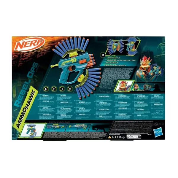 NERF REBEL OPS AMMOHAWK BLASTER