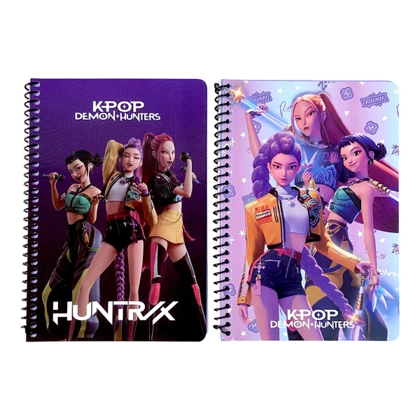 SPIRAL NOTEBOOK 17Χ25 cm  2 SUBJECTS 70 SHEETS K-POP DEMON HUNTERS - 2 DESIGNS