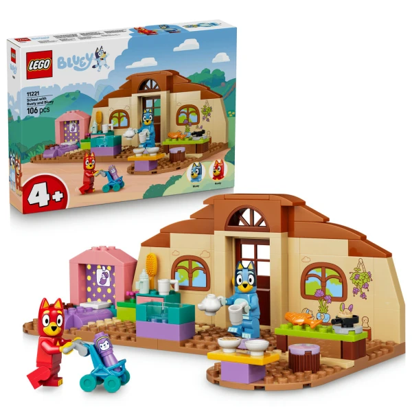 LEGO® BLUEY ΣΧΟΛΕΙΟ ΜΕ ΤΟΝ ΡΑΣΤΙ ΚΑΙ ΤΗΝ ΜΠΛΟΥΪ