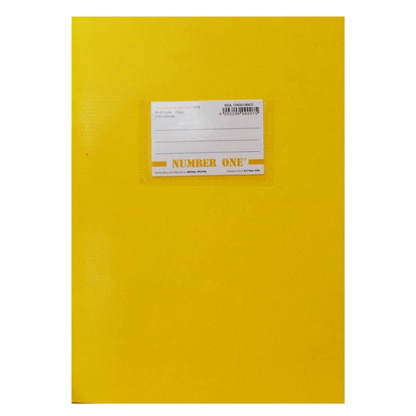 NOTEBOOK WITH PIN NUMBER ONE 17X24 50 SHEETS STRIPED YELLOW