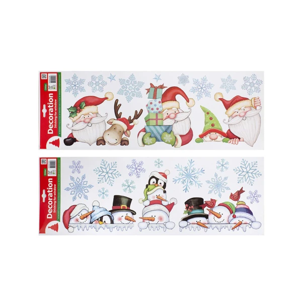 CHRISTMAS WINDOW STICKERS - 2 DESIGNS