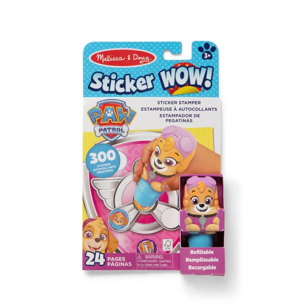 MELISSA & DOUG STICKER WOW ΑΥΤΟΚΟΛΛΗΤΑ ΣΥΛΛΟΓΗ PAW PATROL - 3 ΣΧΕΔΙΑ