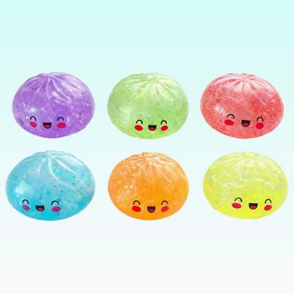 SQUISHY BUN GLITTER 8.5 εκ. - 6 ΧΡΩΜΑΤΑ