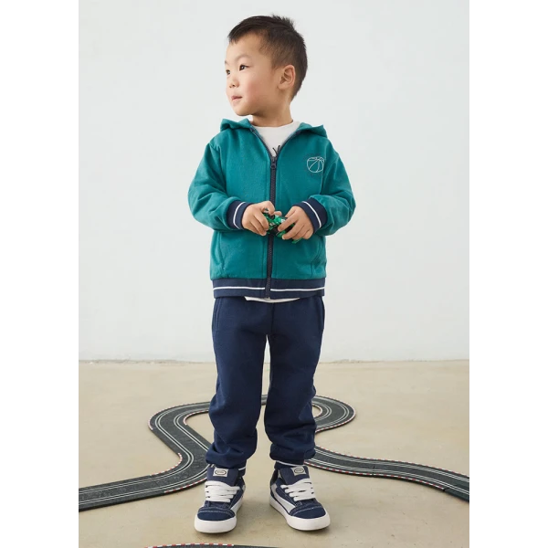 MAYORAL TRACKSUIT JACKET PRINTED AQUA GREEN