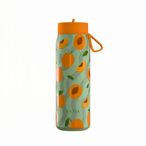 ESTIA HOME ART THERMOS PULSE SAVE THE AEGEAN 500ml PEACH GARDEN