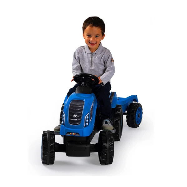 SMOBY FARMER XL ΜΠΛΕ ΤΡΑΚΤΕΡ ΚΑΙ ΤΡΕΙΛΕΡ